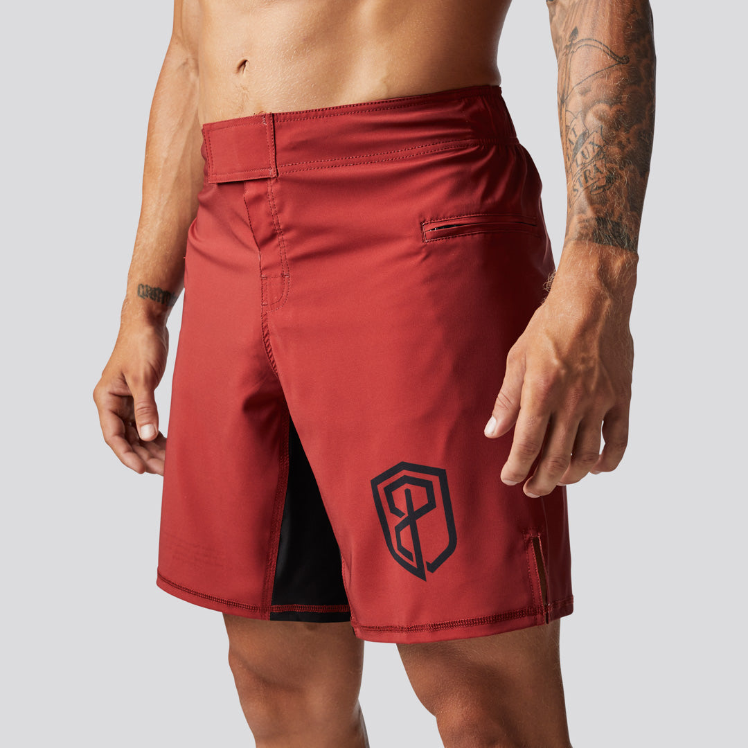 American Defender Short Velcro 3.0 Tactical Belt - Adjustable Waistband for Outdoor, Hiking & EDC (Crimson Red) - Perfect for Military, Police & Survival Gear