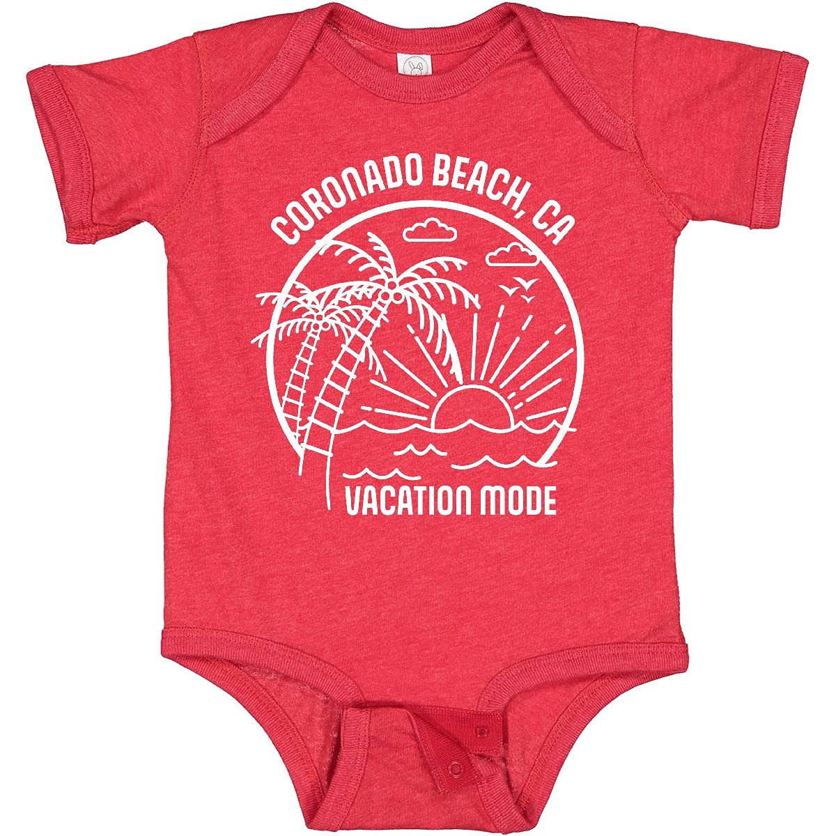 Inktastic Summer Vacation Mode Coronado Beach California Baby Bodysuit - Cute Infant Onesie for Beach Trips & Family Vacations - Perfect Gift for Newborns & Toddlers