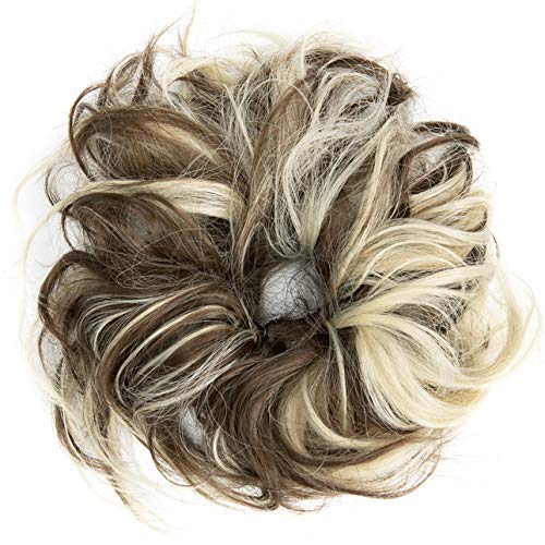 Brown mix bleach blonde