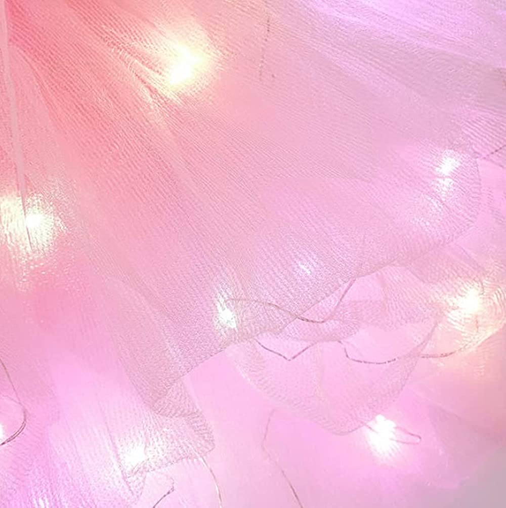 LED Tutu Skirt for Women - Light Up Ballet Dance Tulle Skirt with Layers for Party, Rave, Halloween Costume & Performance - Glow in the Dark Skirt for Dance Recitals, Night Events & Festivals