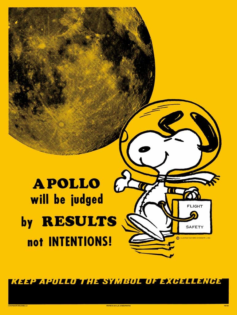 Apollo Era Safety Poster A - Vintage NASA Space Mission Wall Art - Perfect for Home, Office & Classroom Decor