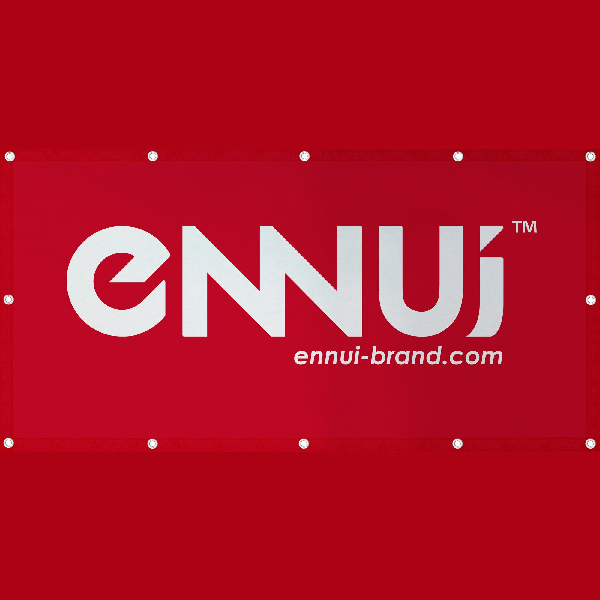 Custom Printed Ennui Banner - High Quality Vinyl Fabric for Indoor & Outdoor Events, Parties, and Advertising