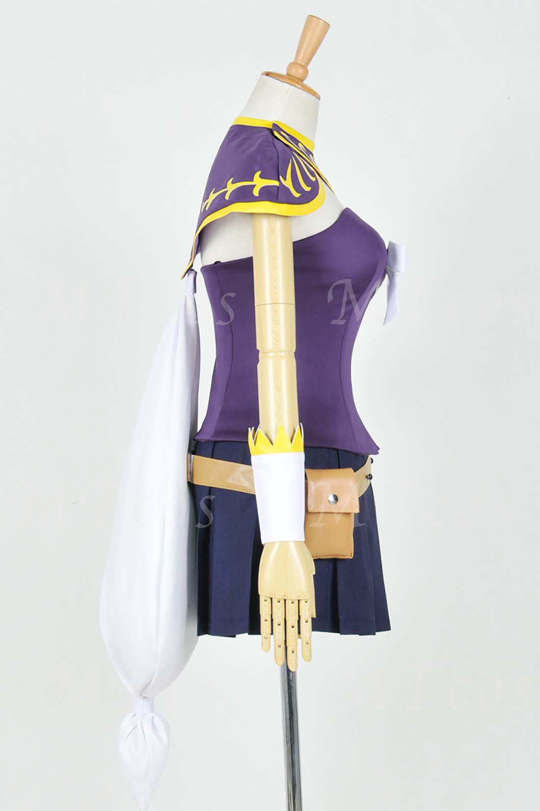 Fairy Tail Lucy Heartfilia Cosplay Costume Set with Shawl Cape - Anime Convention Outfit, Halloween Dress Up, Role Play Costume for Fans