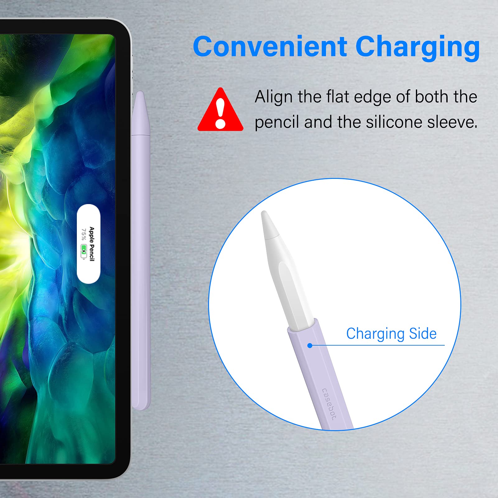 Fintie Hybrid Slim Case for iPad Air 11-inch M3 (2025) & M2 (2024), iPad Air 5th/4th Gen 10.9 Inch - Protective Cover with Apple Pencil 2nd Gen Silicone Sleeve - Perfect for Work, School & Travel