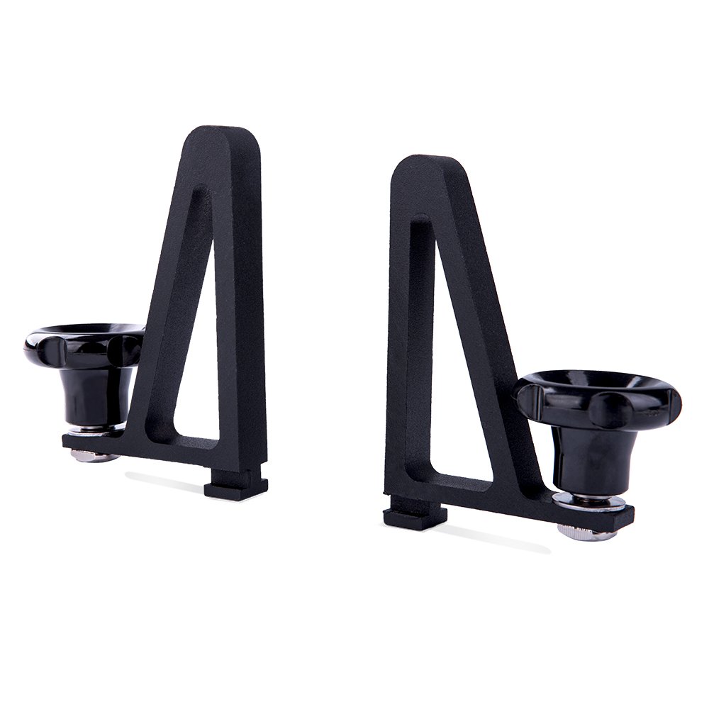 AA-Racks Aluminum Van Roof Ladder Rack & Truck Ladder Rack with 6-Piece Ladder Stopper Set - Heavy Duty Black for Work Trucks, Vans, and Commercial Vehicles - Perfect for Construction, Roofing, and HVAC Professionals