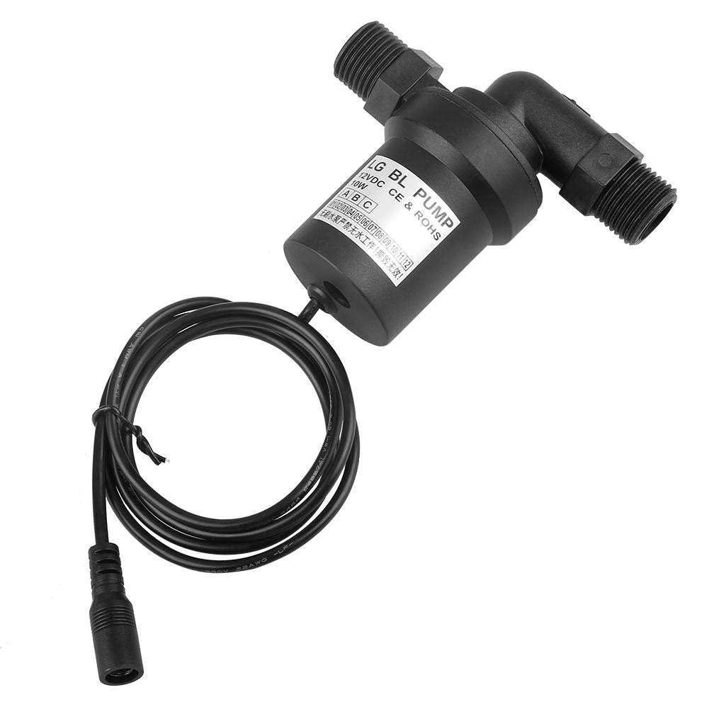 12V Brushless Solar Hot Water Heater Circulation Pump - High Temperature Water Circulation System for RV, Camper, Off-Grid Homes & Solar Heating Applications