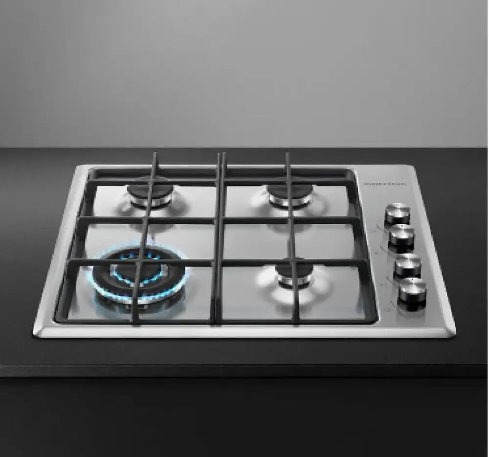 Fisher & Paykel CG604CLPX2 60cm LPG Gas Cooktop - Stainless Steel Built-in Stove for Modern Kitchens | Perfect for Home Cooking, Baking & Entertaining
