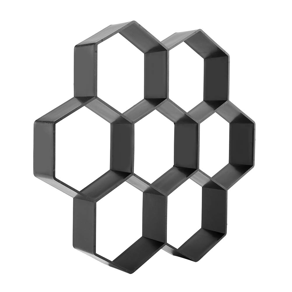 Hexagon Flower Shape Concrete Molds for Walkways - Reusable Stepping Stone Mold for DIY Cement Path & Patio Pavers - Perfect for Garden, Courtyard, and Outdoor Landscaping Projects