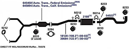 AP Exhaust Muffler 2188 - High Performance for Cars & Trucks
