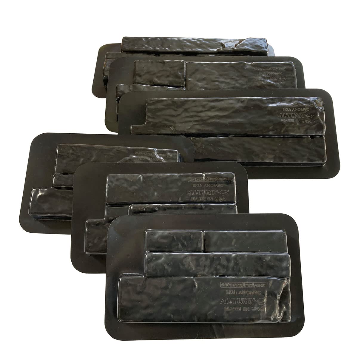 Durable Concrete Veneer Molds Set of 6 - DIY Veneer Panels & Stone Molds for Cement Casting | Perfect for Home Renovation, Garden Landscaping, and Wall Decoration Projects