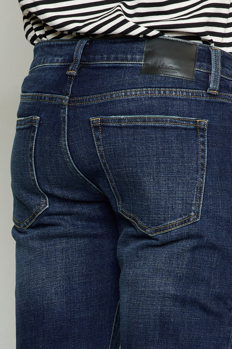 Liam Medium Wash Slim Straight Men's Jeans - Comfortable & Stylish Denim Pants for Casual Wear & Everyday Outfits