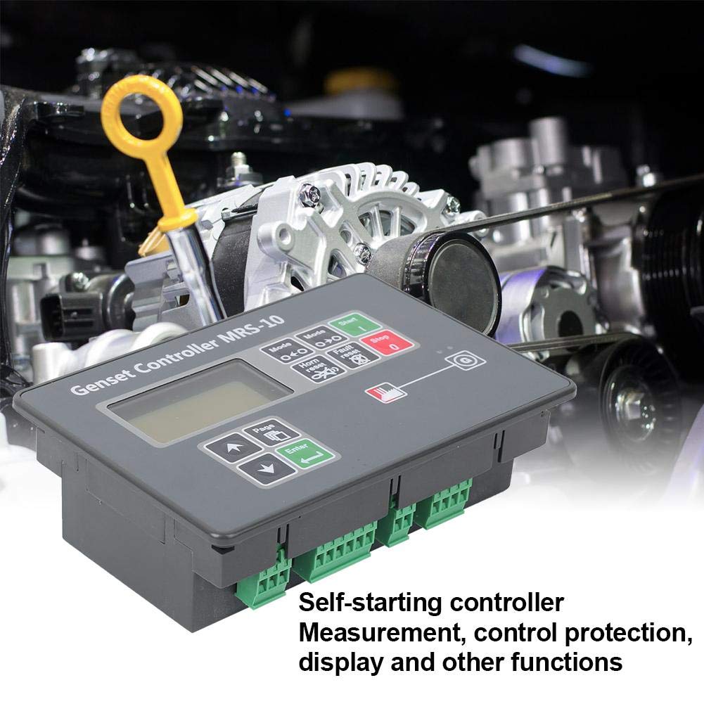 MRS10 Generator Self-Starting Controller - Automatic Engine Control Module with LED Display for Diesel/Gas Generators | Perfect for Home Backup Power, RV & Emergency Power Supply
