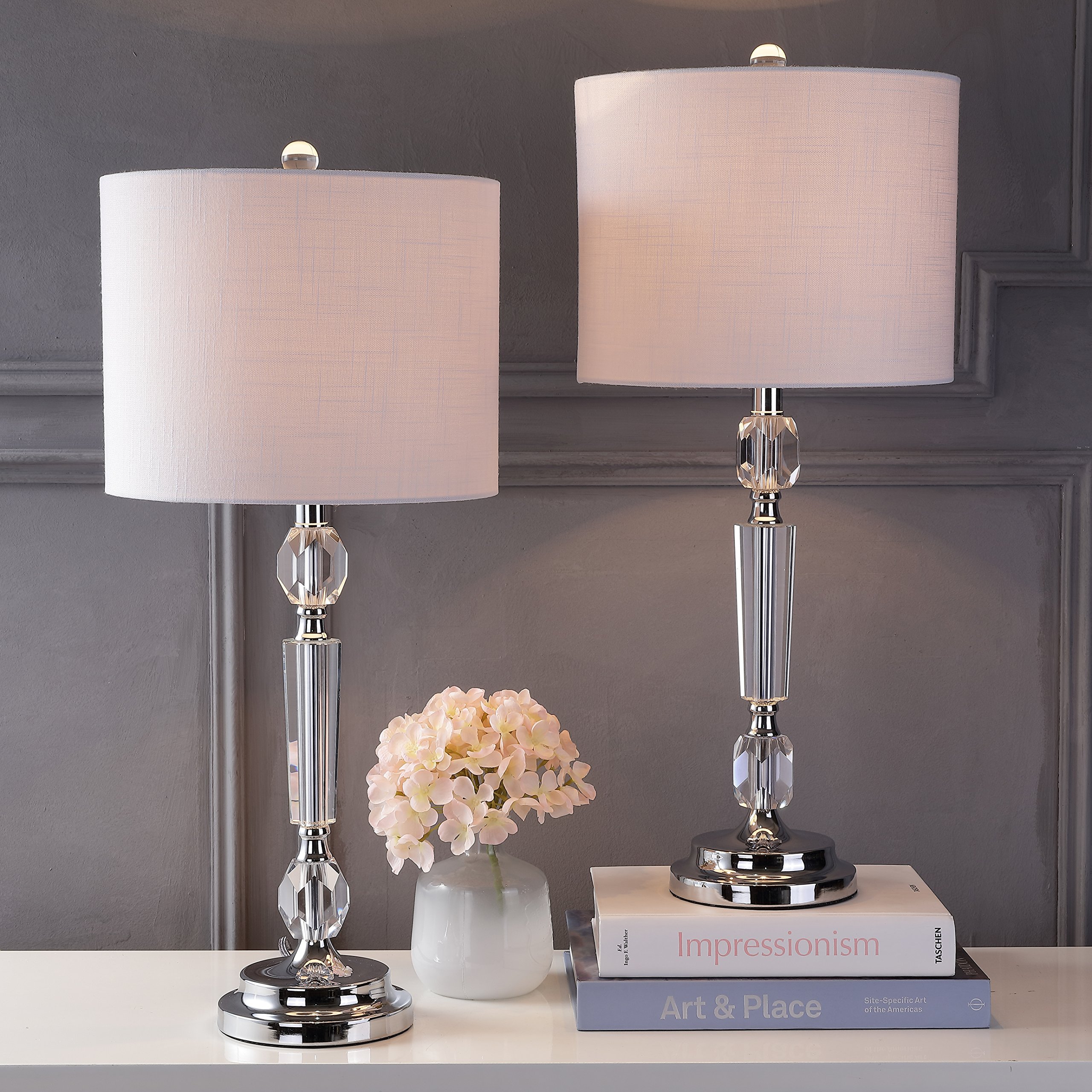 JONATHAN Y JYL2047A-SET2 Crystal LED Table Lamp Set of 2 - 27