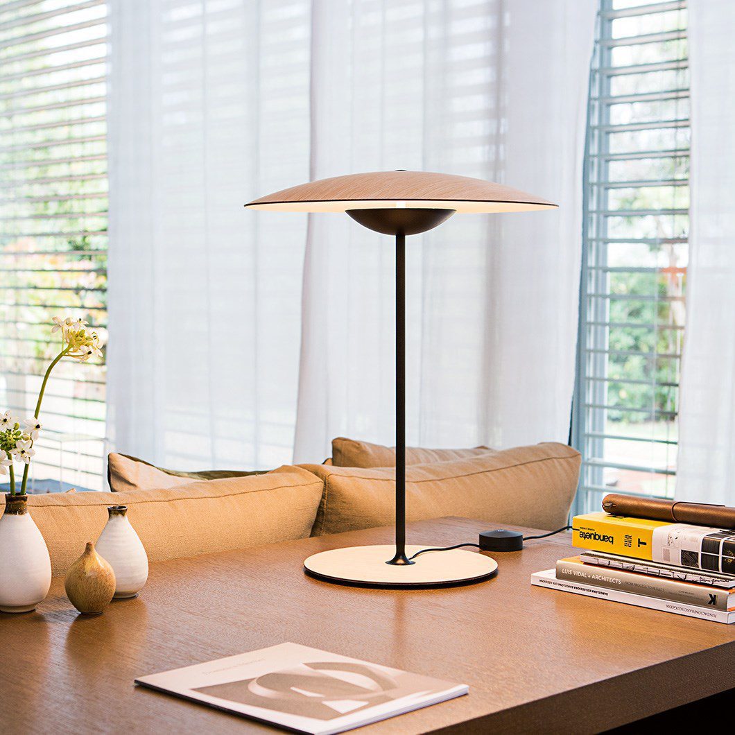 Ginger Table Lamp - Modern LED Night Light for Bedroom, Living Room, and Office - Warm White Light for Relaxation and Ambience
