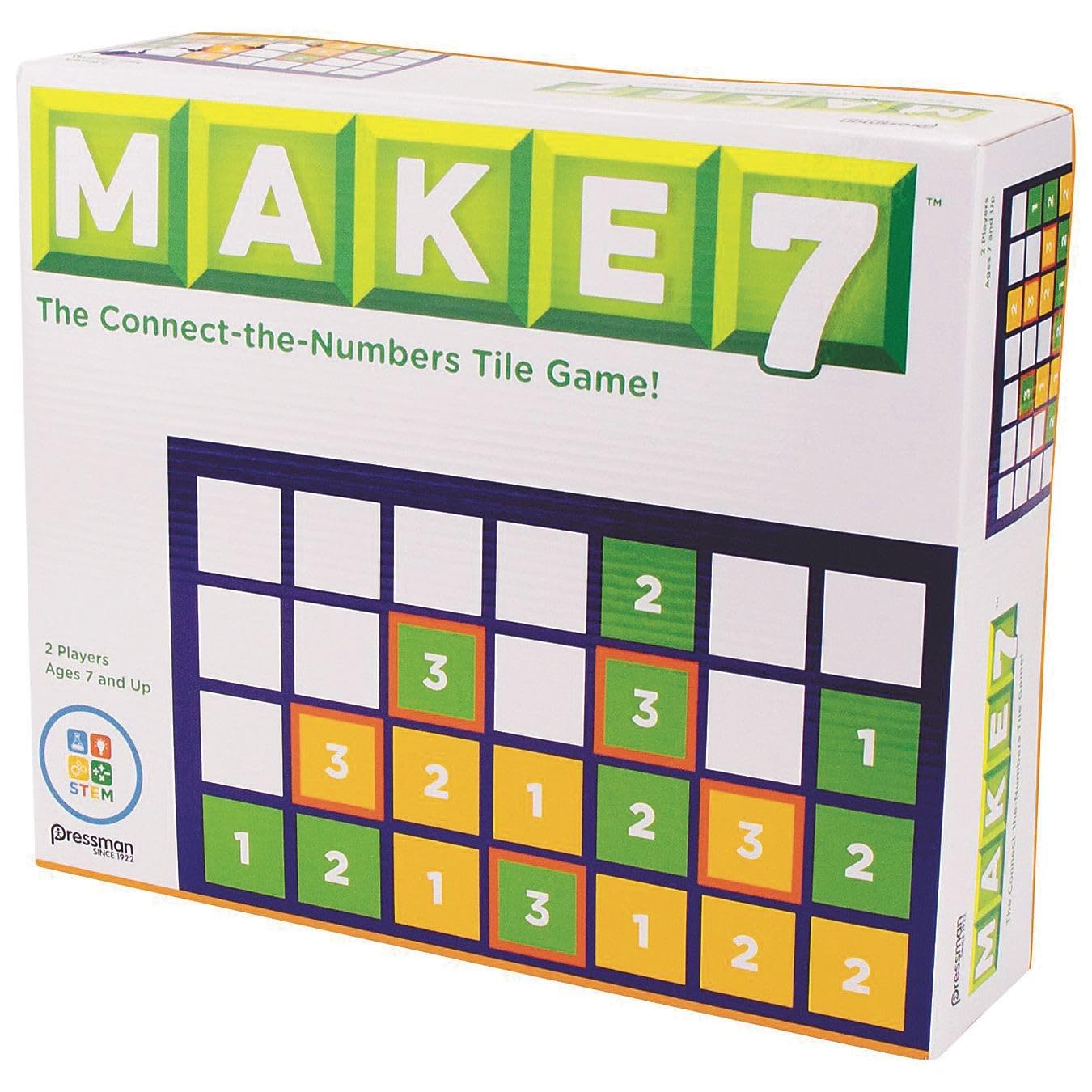 Pressman Toy Make 7 Board Game - Fun Family Strategy Game for Kids & Adults - Perfect for Game Nights, Parties & Classroom Learning