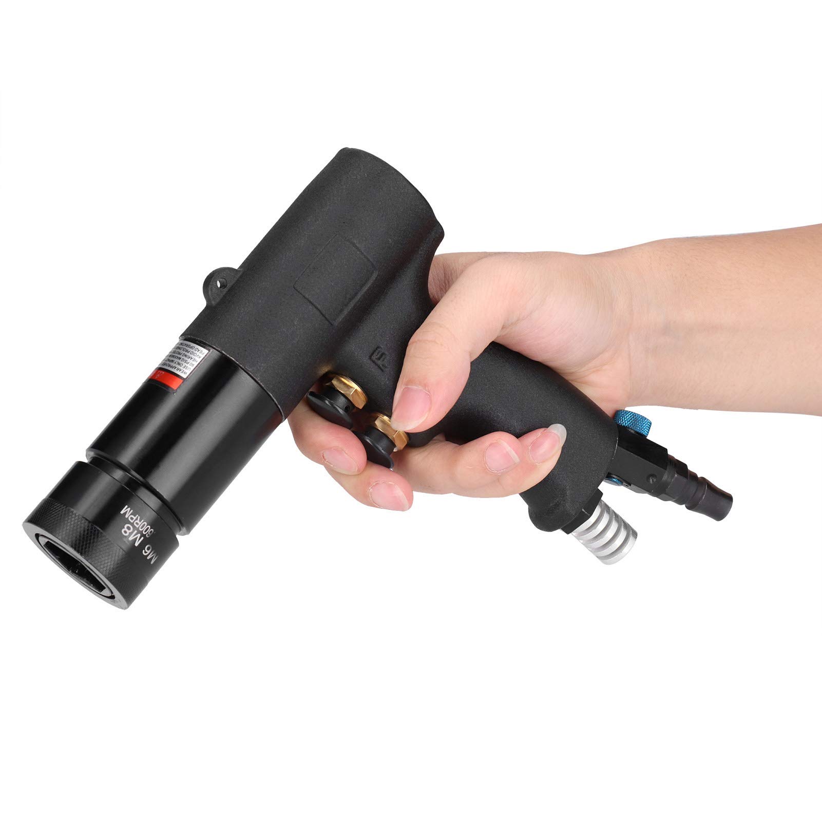 High-Speed Air Rivet Nut Tool - Automatic Riveting Nut Puller for Pipes & Metal Sheets | Industrial Manufacturing, HVAC, Automotive & DIY Projects
