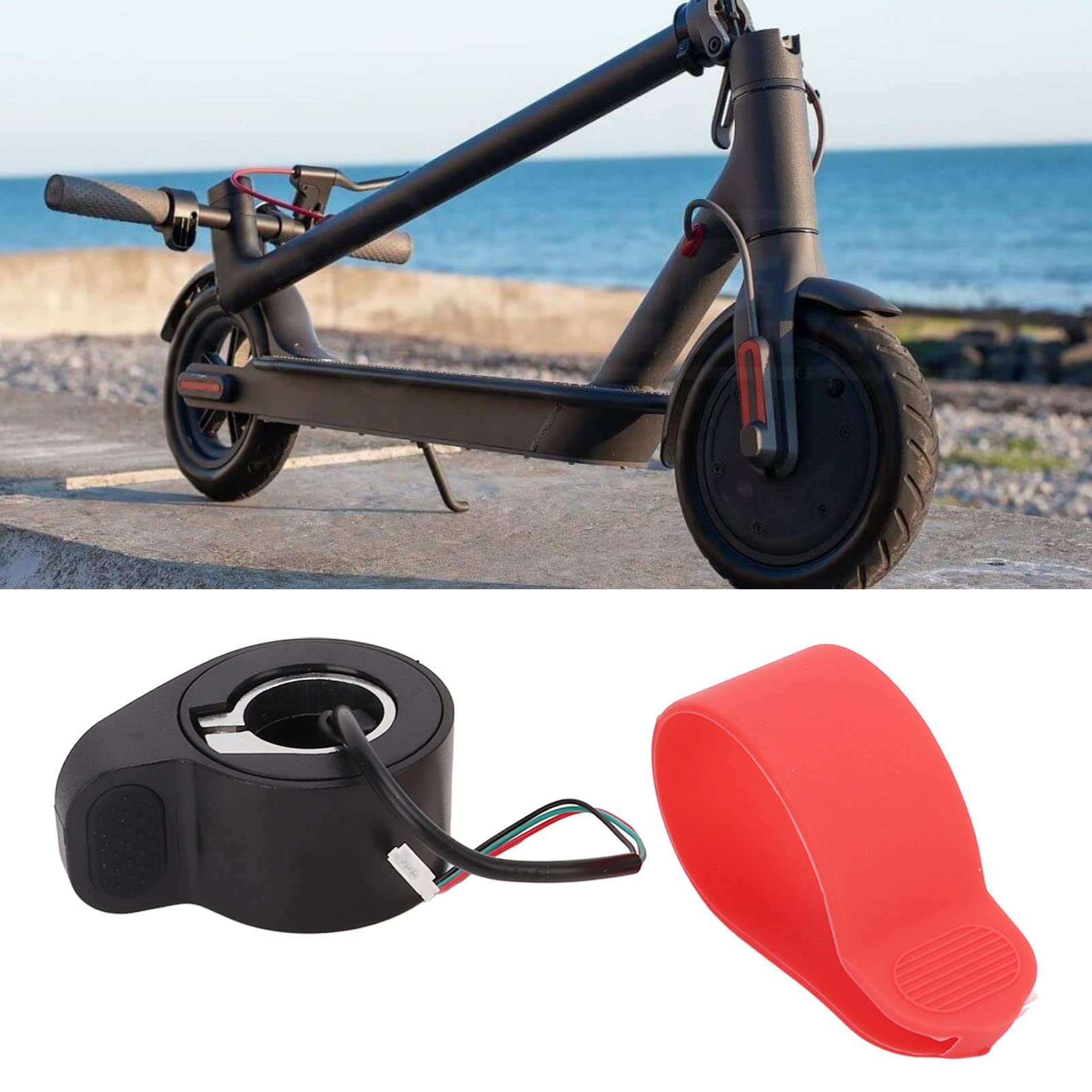 OUKENS Electric Scooter Thumb Throttle Accelerator with Silicone Cover - Replacement Thumb Control for E-Scooters - Perfect for Commuting & Urban Riding