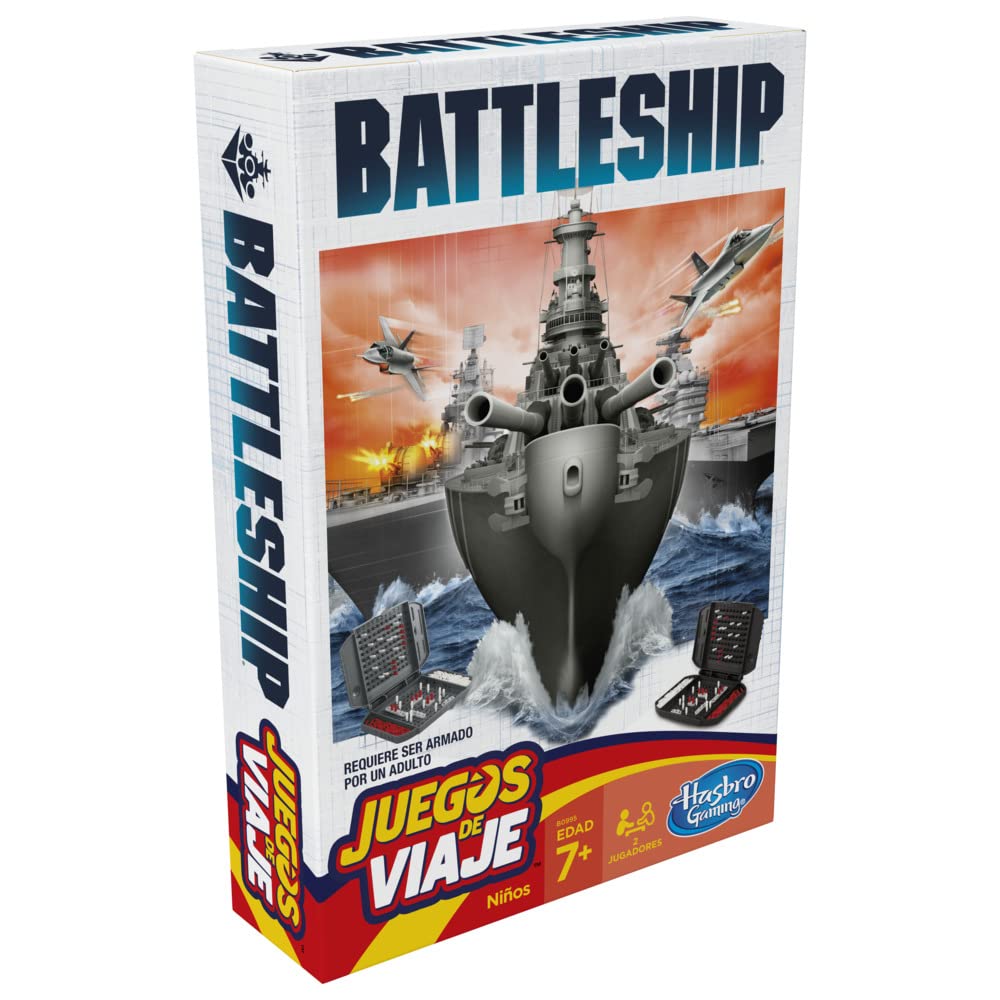 Battleship Grab and Go Travel Size Board Game - Classic Naval Strategy Game for Kids & Adults - Perfect for Road Trips, Camping & Family Game Nights