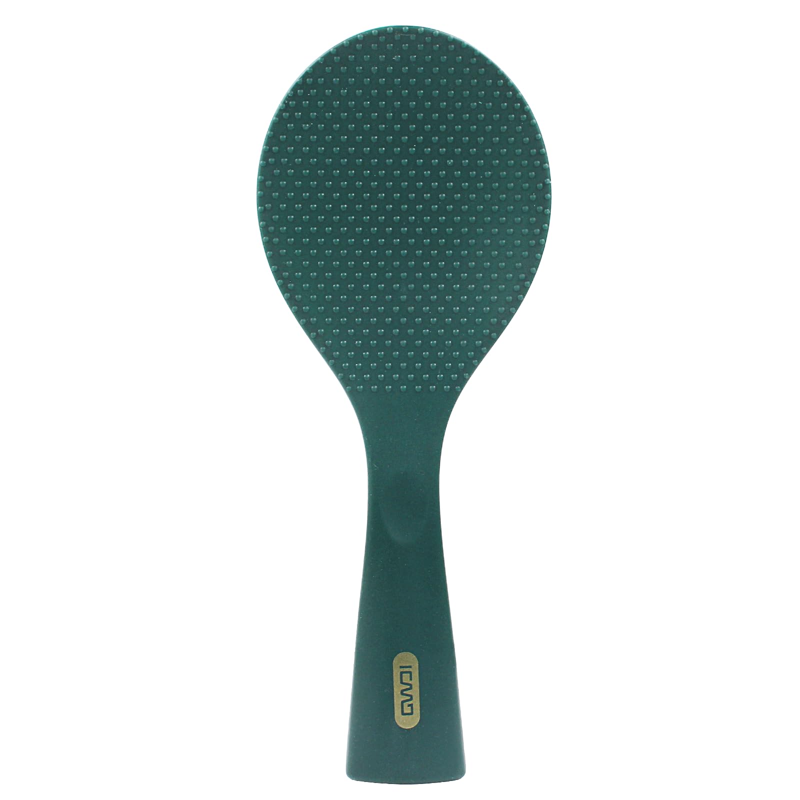 Hitefu Non Stick Silicone Rice Scooper - Heat Resistant Standing Rice Spoon Paddle & Potato Server Spatula - Professional Kitchen Utensil for Cooking, Serving (1 Pack, Rich Green) - Perfect for Rice Cookers, Pots & Meal Prep