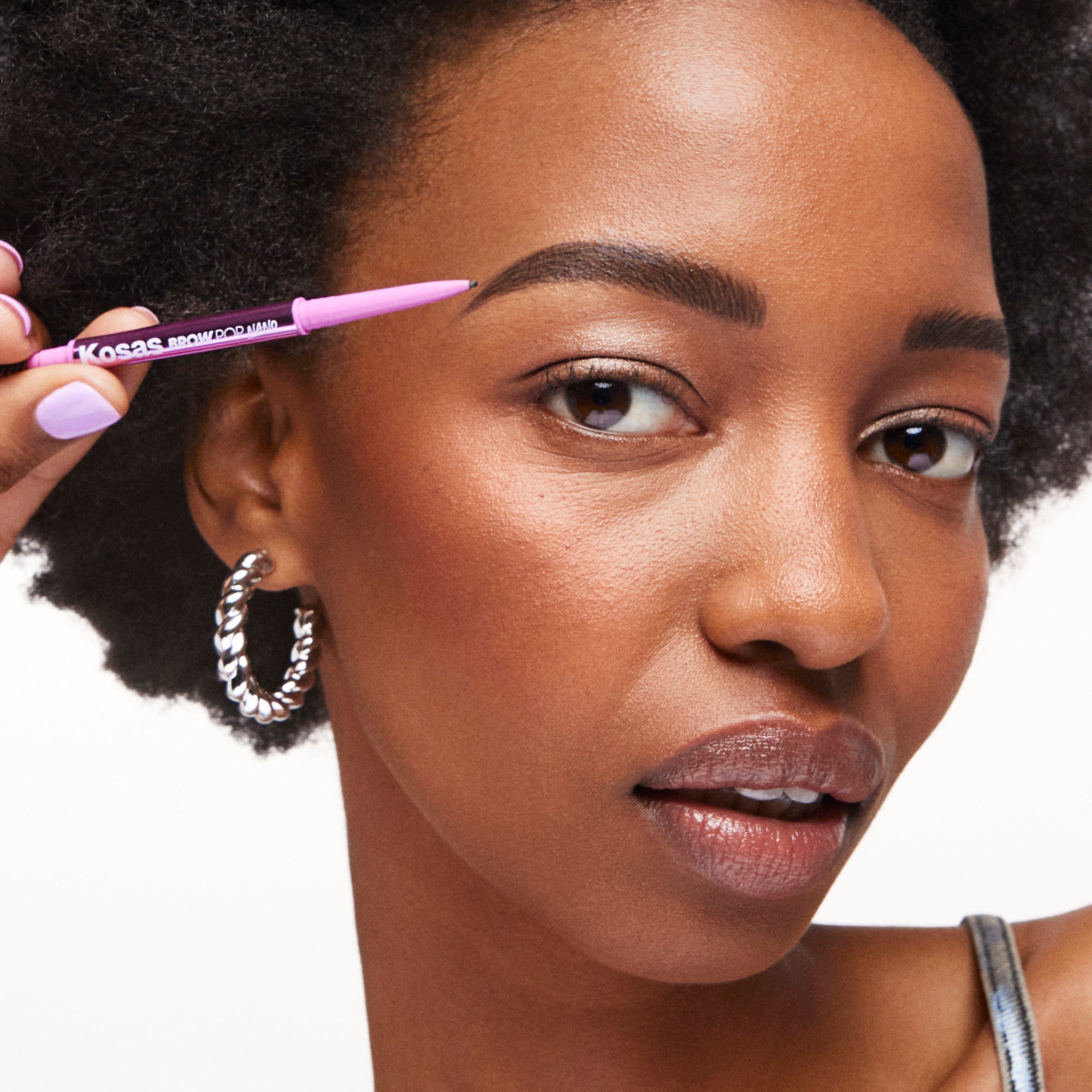 Brow Pop Nano Ultra Fine Detailing Pencil - Natural Looking Eyebrow Pencil for Precise Hair Strokes & Defined Brows - Perfect for Everyday Makeup & Professional Use