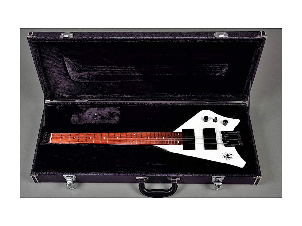 Bootlegger Spade Pro Series Headless Travel Electric Guitar – Full Scale, Standard Strings, Custom Boutique Design with Stiletto Hard Case – Perfect for Recording, Gigs & Traveling Musicians