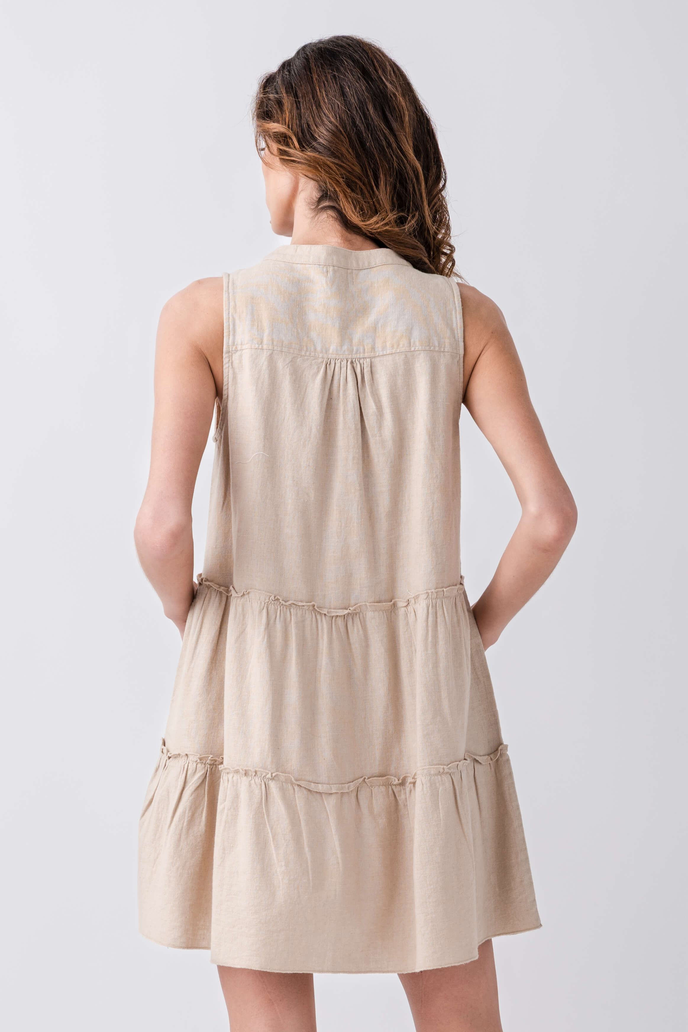 Elan Splitneck Tiered Dress - Flowy Summer Midi Dress for Women | Perfect for Beach Vacations, Date Nights & Casual Outings