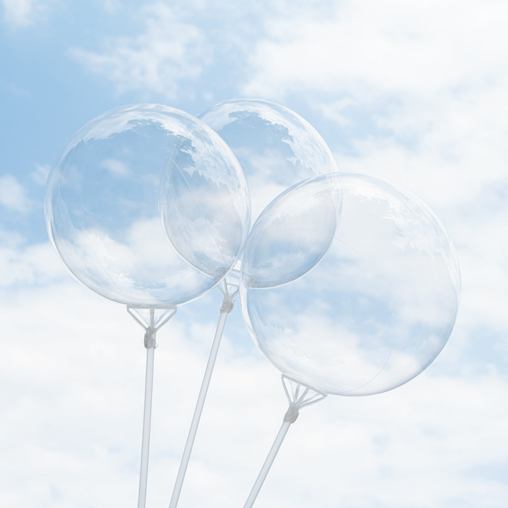 Balloonify Clear Bobo Balloons - Pack of 20 (10 Count Box) for Parties, Events & Decorations