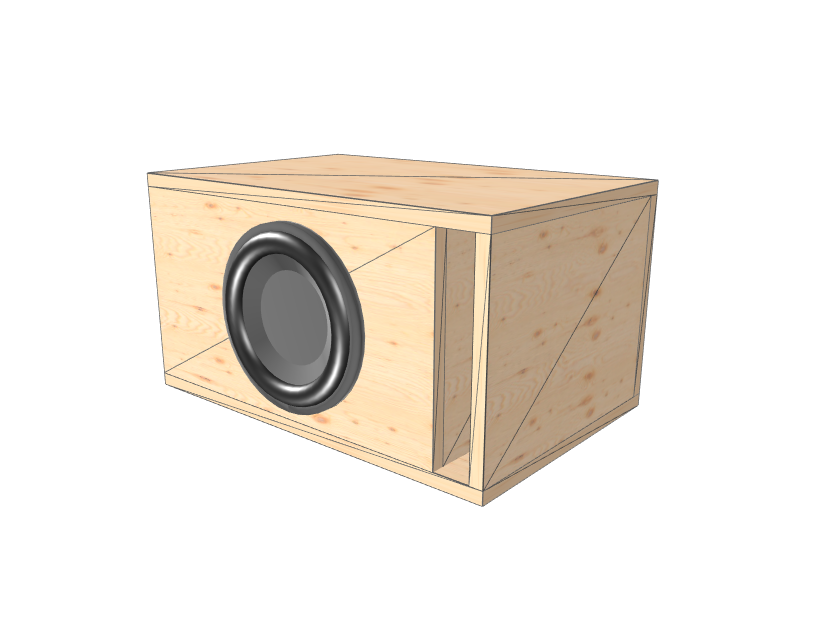 10 Single High Output XL Glue & Screw It Subwoofer Enclosure Box - Perfect for Car Audio, Home Theater, and Bass Speaker Systems