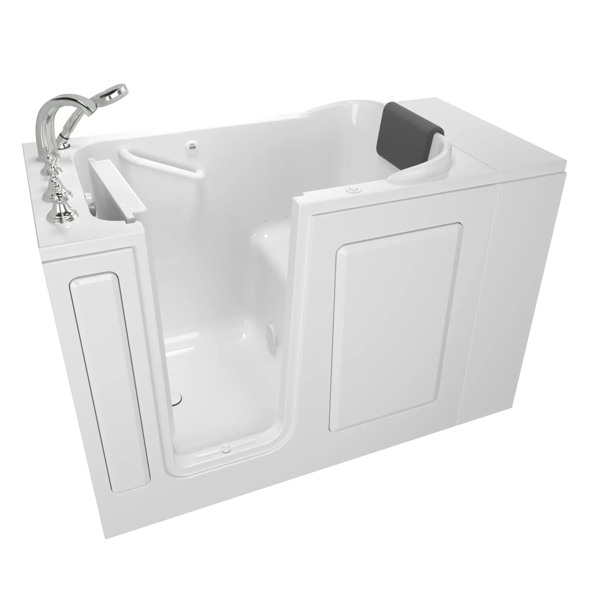 Premium 28 x 48 Inch Gelcoat Walk-In Bathtub with Air Spa System - Left Hand Drain & Faucet - Ideal for Elderly & Mobility Impaired Users - Perfect for Relaxation & Hydrotherapy at Home