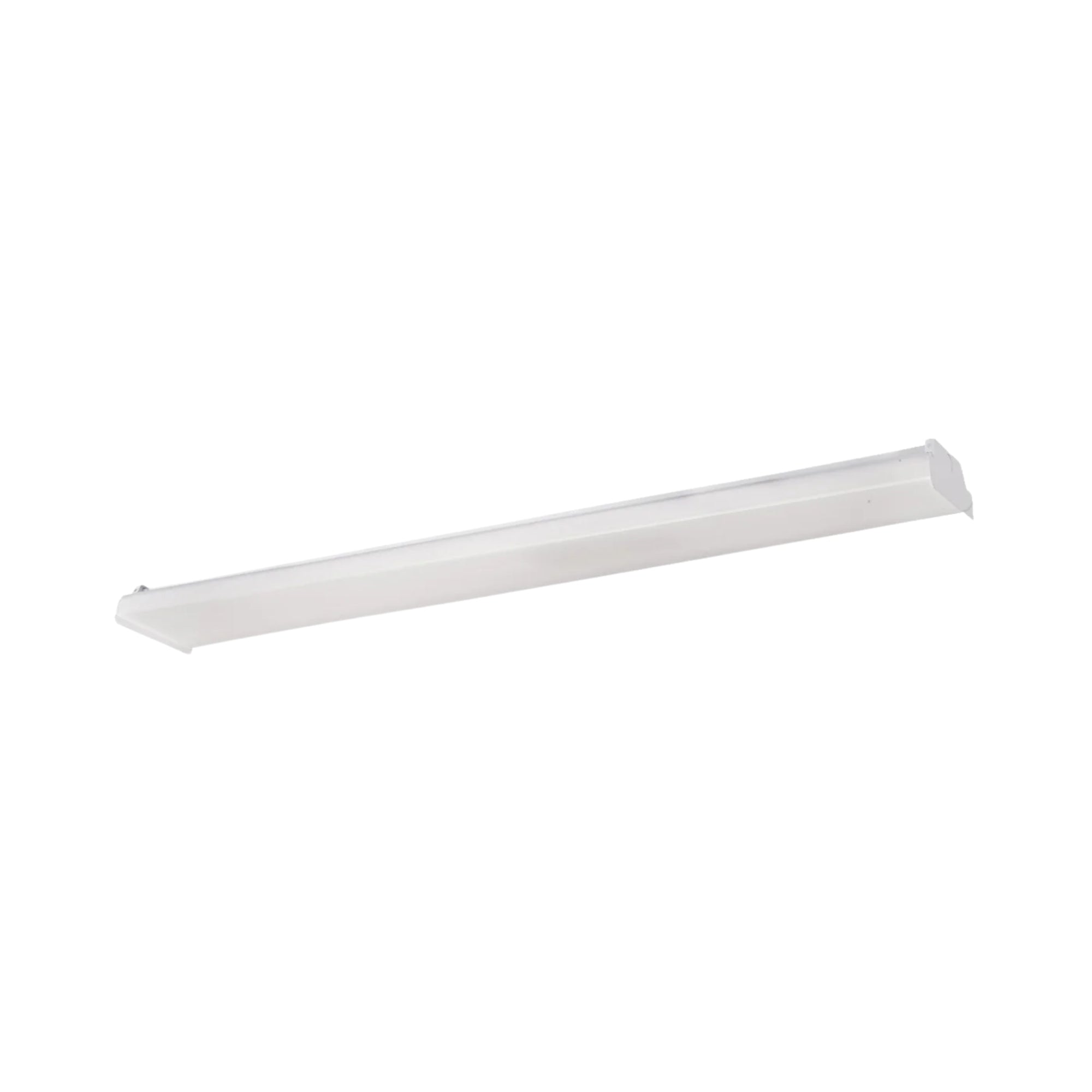 4ft LED Wraparound Light Fixture - 5900 Lumens, 44W, 35K/40K/50K Color Temperatures, 120-277V - Perfect for Office, Garage, and Warehouse Lighting