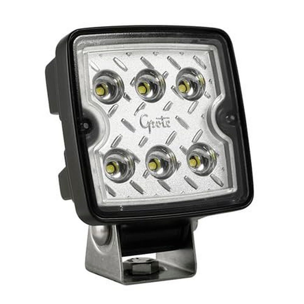 Grote 63991 Trilliant Cube LED Work Light - Super Bright Flood Beam, Hard Shell SuperSeal with Pigtail Connector - Perfect for Trucks, Trailers, Off-Road & Heavy Duty Work Lighting