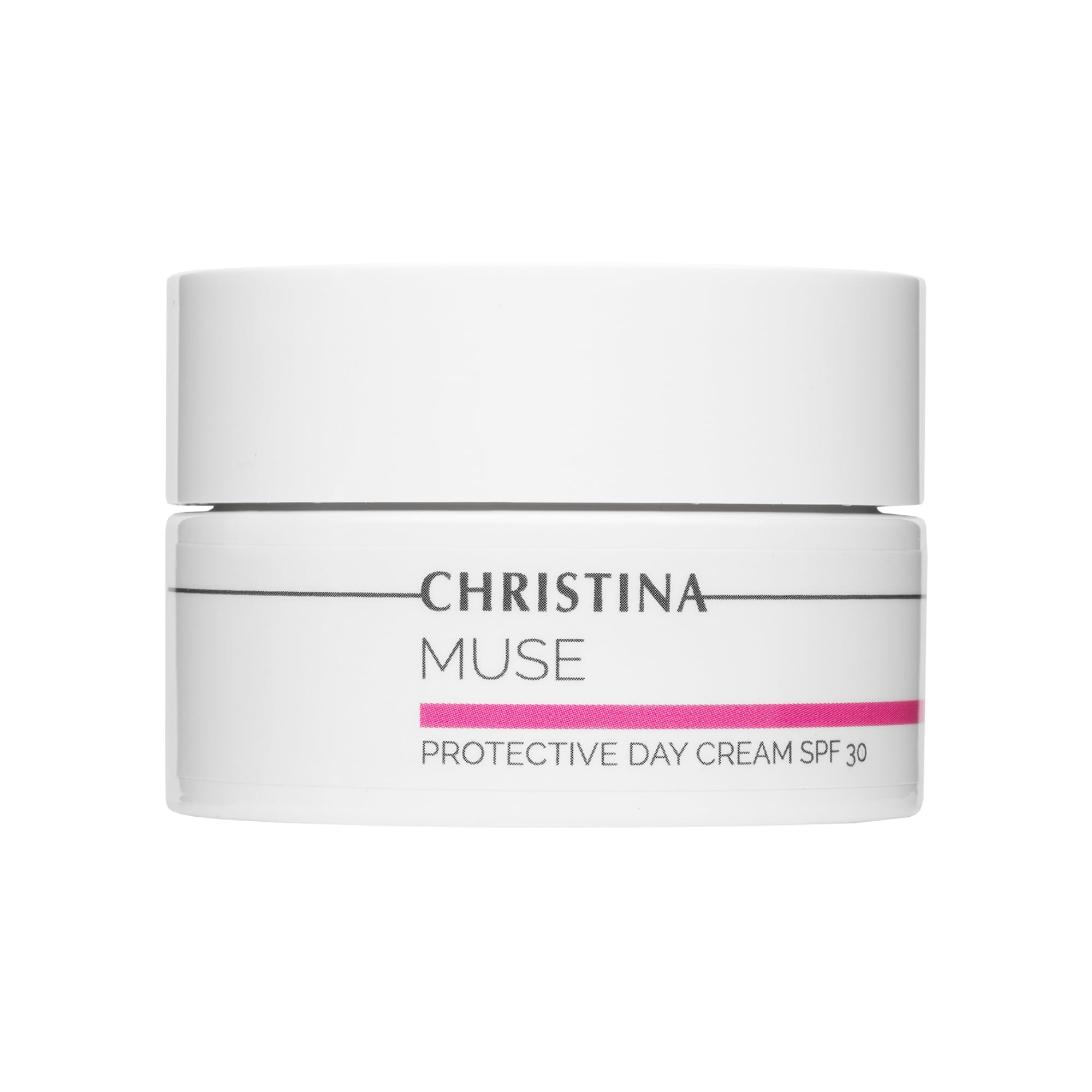 CHRISTINA Muse SPF 30 Hyaluronic Acid Day Cream - Hydrating Face Moisturizer for Normal & Dry Skin | Anti-Aging Protection | Daily Use for Sun Defense & Deep Moisture | 50ml | Perfect for Workday, Outdoor Activities & Travel Skincare Routine