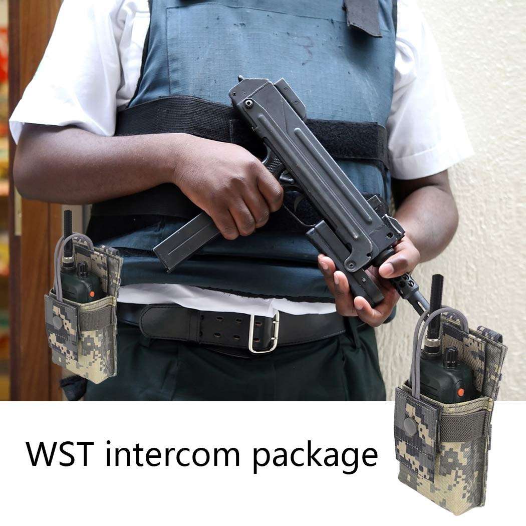 Tactical MOLLE Radio Pouch - Durable Nylon Holster Case for BaoFeng UV-5R, UV82, Motorola XTS2500, XTS5000 - Perfect for Military, Police, Outdoor Adventures & Emergency Communication