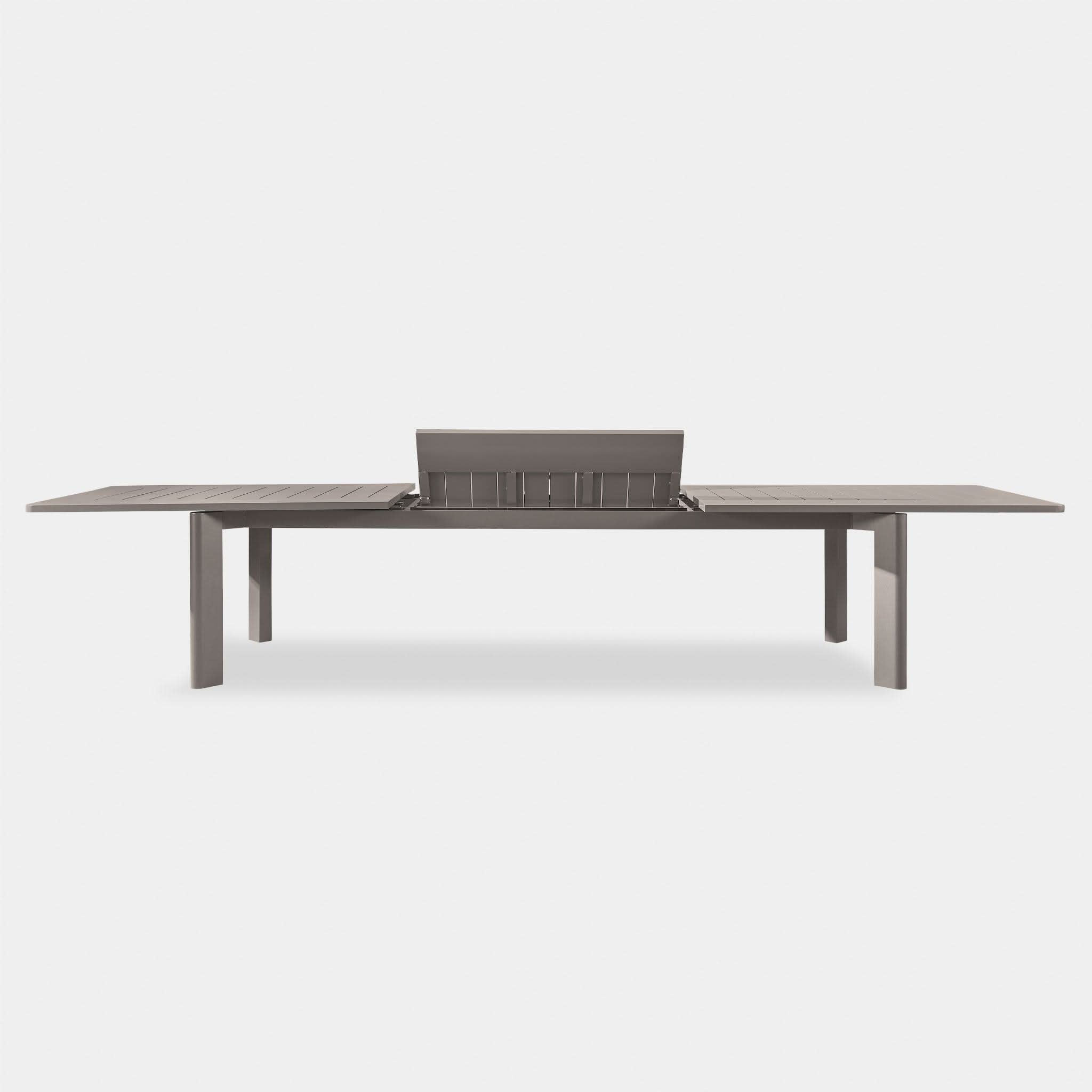 Byron Aluminum Extendable Dining Table - Modern & Durable for Indoor/Outdoor Use | Perfect for Patio, Garden, or Small Space Dining