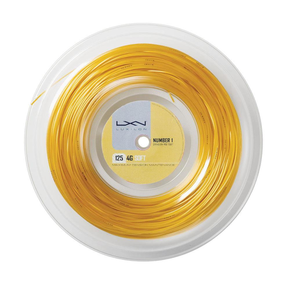Luxilon 4G Soft 1.25mm Tennis String Reel - Premium Polyester for Control & Comfort | Perfect for Competitive Players & Stringing Professionals