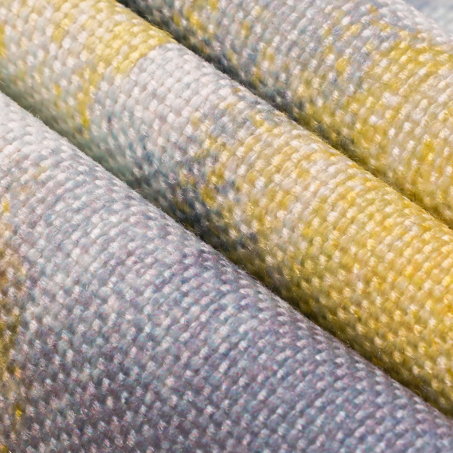 Modern Abstract Art Placemats Set of 4 - Yellow & Grey Non-Slip Heat Resistant Dining Mats - 18