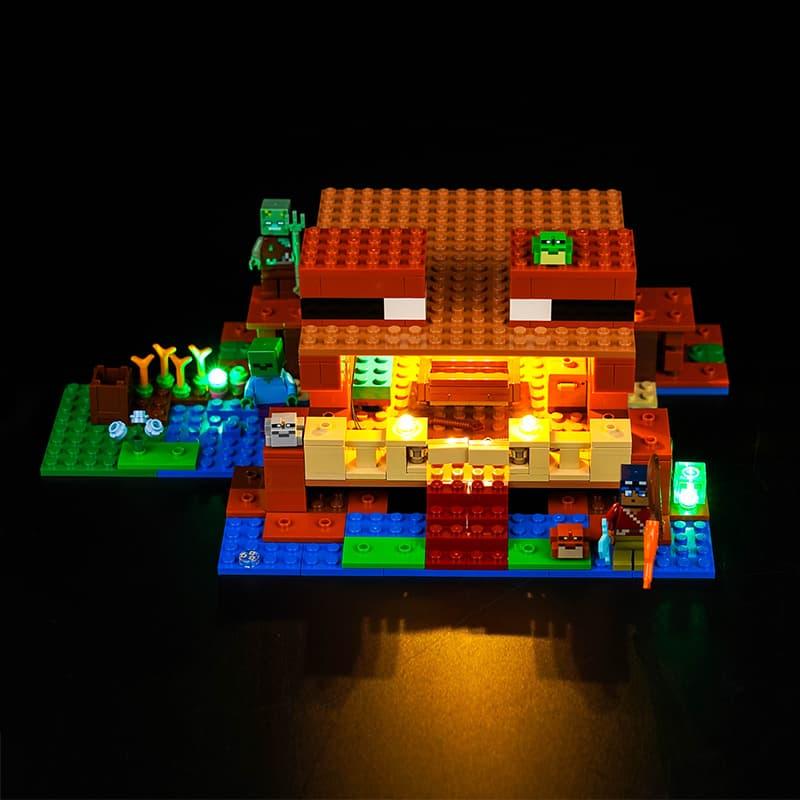 LEGO Minecraft The Frog House 21256 Light Kit - DIY Building Blocks Lighting Set for Display & Night Light - Perfect for LEGO Fans, Home Decor, and Gaming Room Ambience