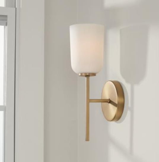 Terrah 1 Light Wall Sconce - Modern LED Wall Light Fixture for Bedroom, Living Room & Hallway - Dimmable Indoor Lighting with Easy Installation