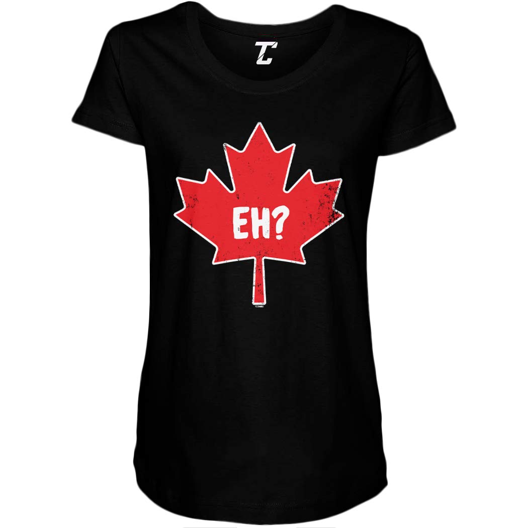 Funny Canada Maple Leaf Ruched Maternity T-Shirt - Comfortable Pregnancy Tee for Moms-to-Be - Perfect for Casual Wear, Baby Showers & Maternity Photos
