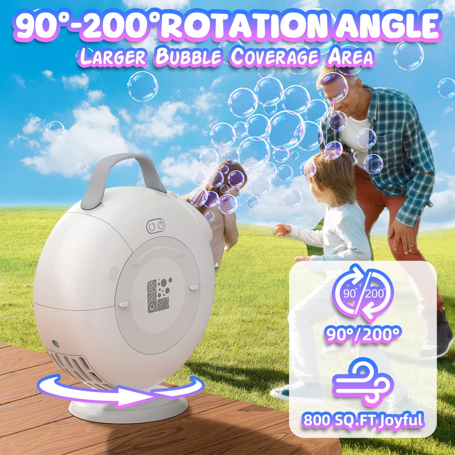 Bubble Party Custom Bundle - Fun Bubble Machine & Solution Kit for Kids, Birthday Parties, Weddings & Outdoor Events | Perfect for Backyard Celebrations & Family Gatherings