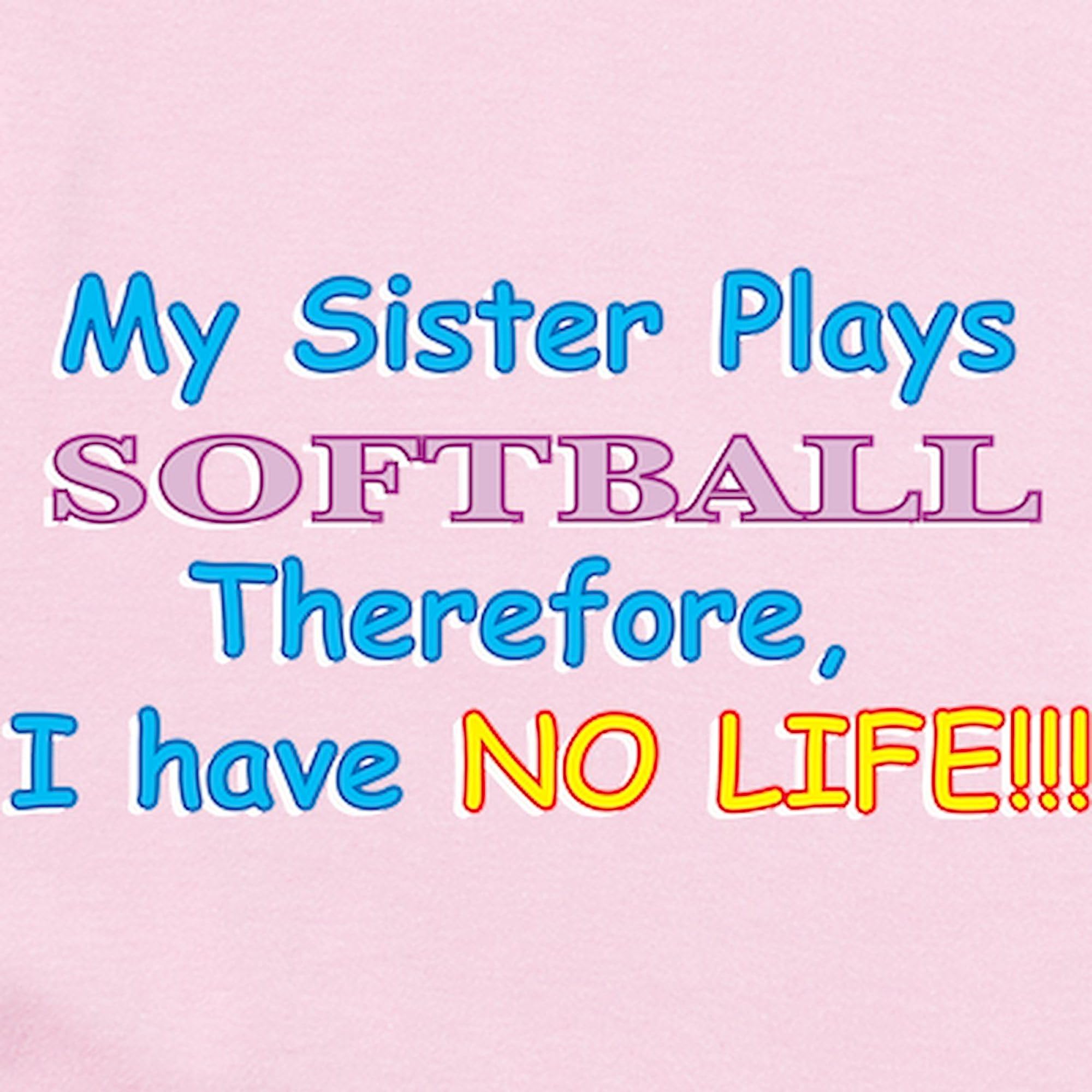 My Sister Plays Softball Baby Bodysuit - Cute Infant Romper for Girls & Boys - Perfect for Game Day, Family Photos & Playtime