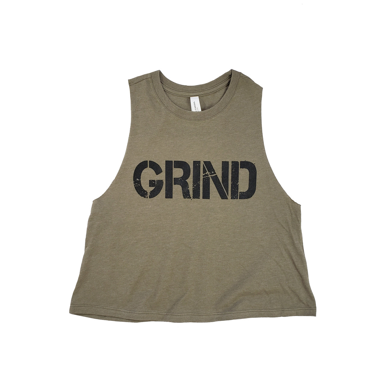 Women's Grind Crop Tank Top - Comfortable & Stylish Workout Shirt for Yoga, Gym & Running | Breathable & Moisture-Wicking Activewear