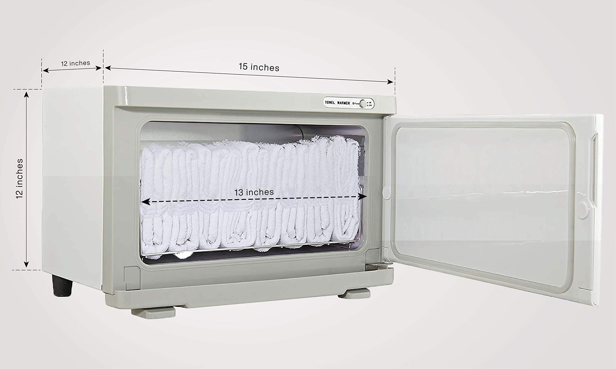 Pursonic 8L Professional Towel Warmer with UV Sterilization | 360° Heating & Separate Water Tank | Aluminum Interior | Perfect for Bathroom, Spa, Salon & Home Use | White | Warm Towels for Relaxation & Hygiene