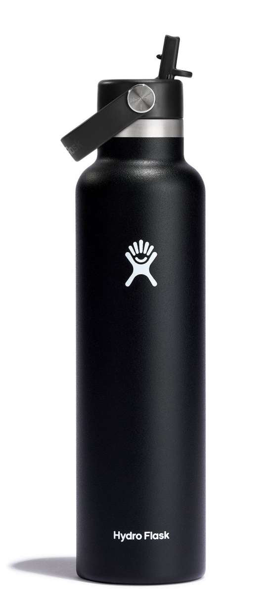 Hydro Flask 24oz Water Bottle with Straw Lid - Insulated Stainless Steel Vacuum Flask for Hiking, Gym & Outdoor Activities