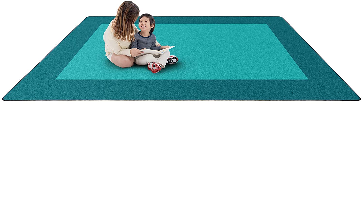 7'8 x 10'9 Soft Plush Area Rug for Living Room - Non-Slip Modern Home Decor Carpet for Bedroom, Office & Dining Room - Cozy Floor Mat for Family Gatherings & Relaxation