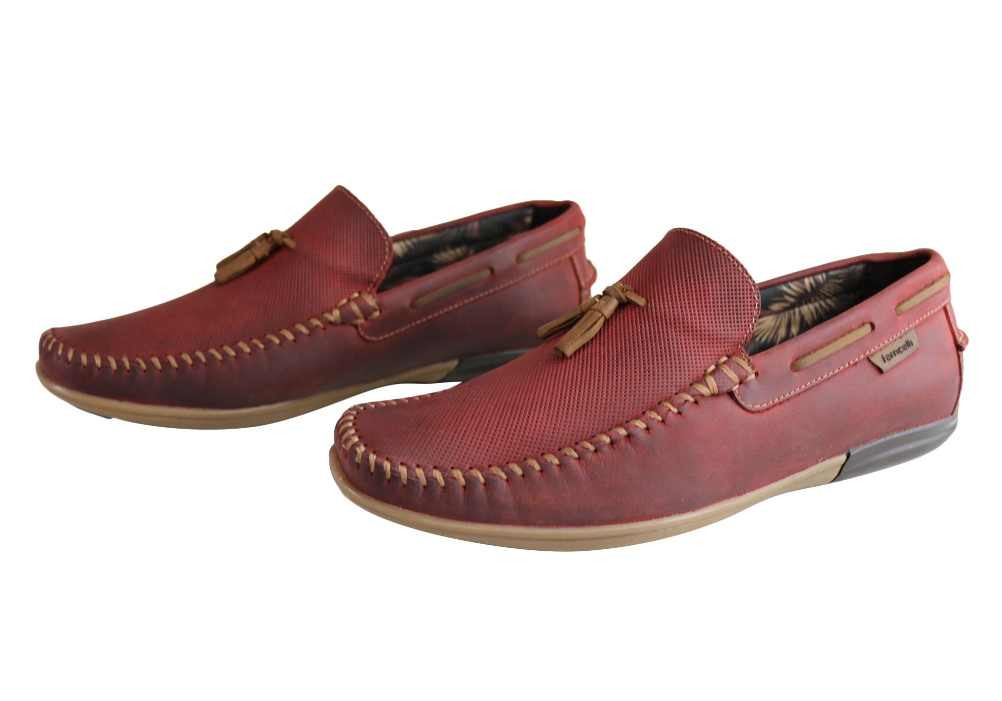 Ferricelli Enzo Men's Comfortable Leather Casual Loafers - Handmade in Brazil - Perfect for Business Casual & Weekend Outings