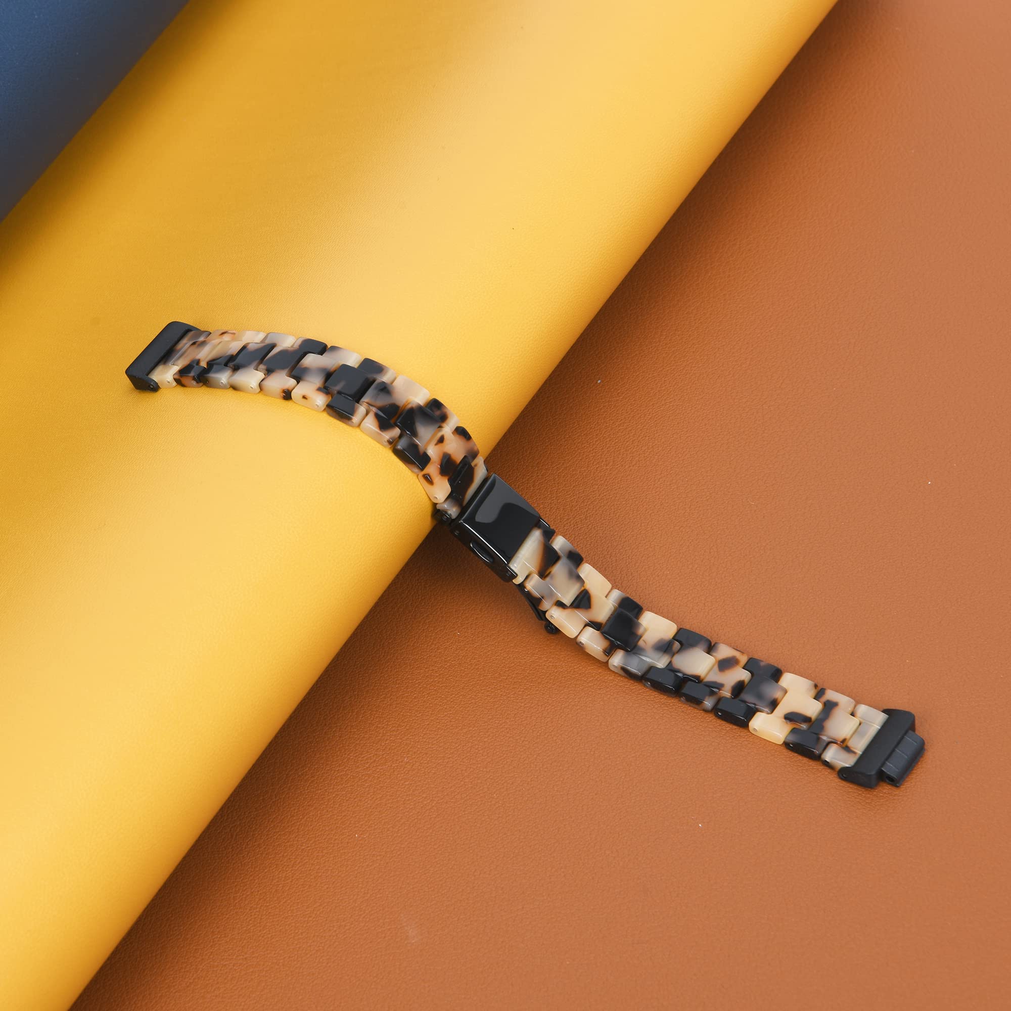 Compatible Fitbit Inspire 2/Inspire HR/Inspire Bands - Stylish Resin Replacement Watch Bracelet for Women (Cow Print Design) - Perfect for Workouts, Daily Wear & Fashion Accessories