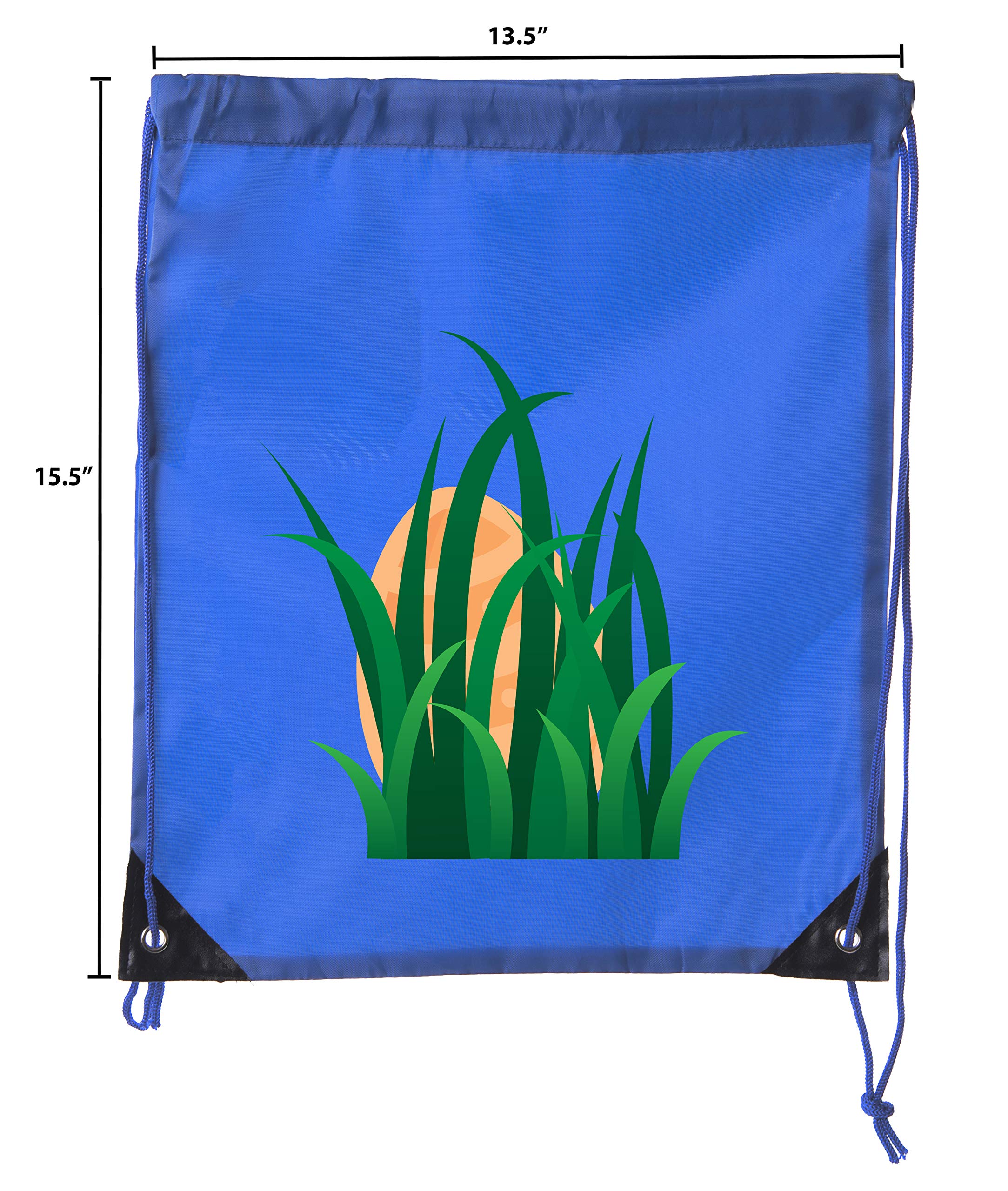 Easter Basket Bags - Bulk Drawstring Backpacks for Easter Party Favors & Goody Bags (No Peeking) - Perfect for Easter Egg Hunts, Classroom Treats & Spring Celebrations