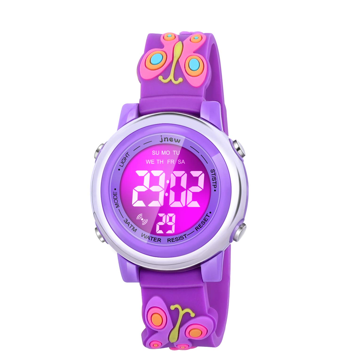 Waterproof Digital Watch for Girls Age 3-10 with Alarm - Best Birthday & Christmas Gift for Little Girls - Perfect for School, Swimming & Outdoor Activities