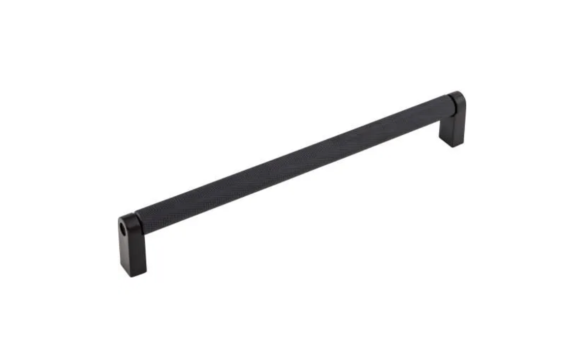 Matte Black Knurled Tessa Cabinet Knobs and Drawer Pulls - Premium Kitchen & Bathroom Hardware for Modern Home Decor